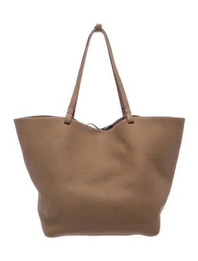 Pre-owned The Row Leather 'park' Tote Bag Xl In Brown