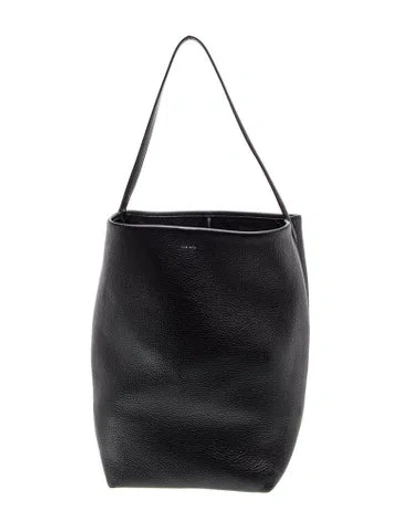 Pre-owned The Row Leather Park Tote Large In Black