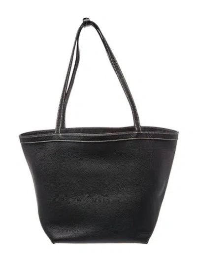 Pre-owned The Row Leather Park Tote Large In Black