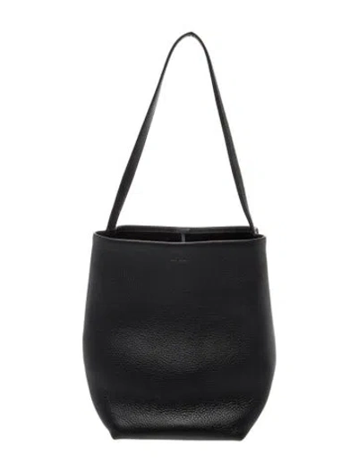 Pre-owned The Row Leather Park Tote Medium In Black
