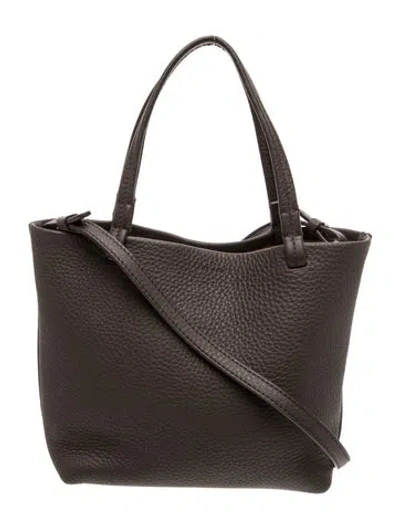 Pre-owned The Row Leather Park Tote Small In Brown