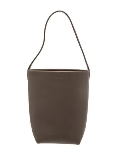 Pre-owned The Row Leather Park Tote Small In Gray