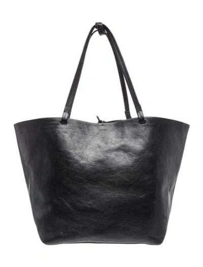 Pre-owned The Row Leather 'park Tote Three' Bag In Black