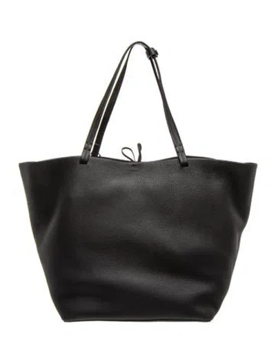 Pre-owned The Row Leather Park Tote Xl In Black