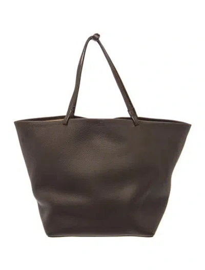 Pre-owned The Row Leather Park Tote Xl In Brown