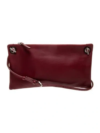 Pre-owned The Row Leather Party Time 10 In Red