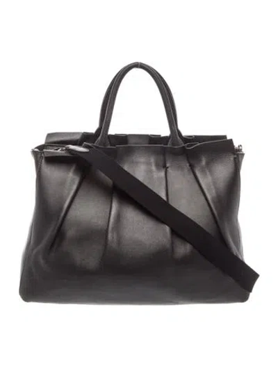 Pre-owned The Row Leather Peggy In Black