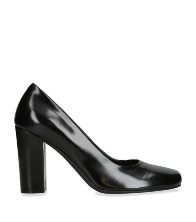 The Row Leather Penelope Pumps 90 In Black