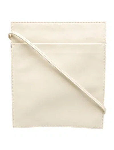 Pre-owned The Row Leather Pocket Bag In Neutral