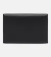 The Row Leather Pouch In Black