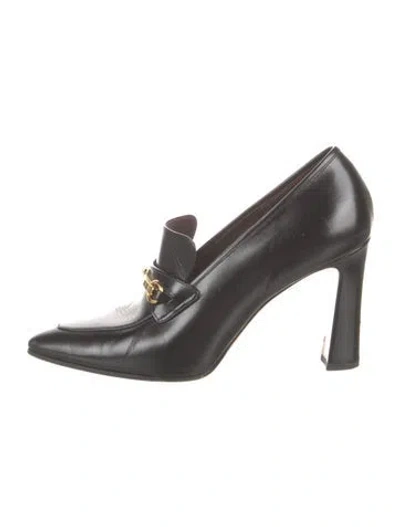 Pre-owned The Row Leather Pumps In Black