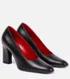 The Row Penelope Leather Pumps In Black