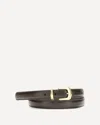 The Row Leather Ring Belt In Brown