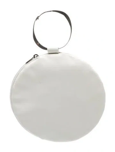 Pre-owned The Row Leather Round Bracelet In White