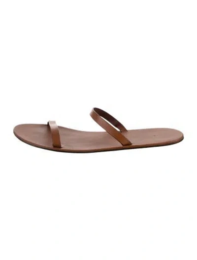Pre-owned The Row Leather Sandals In Brown