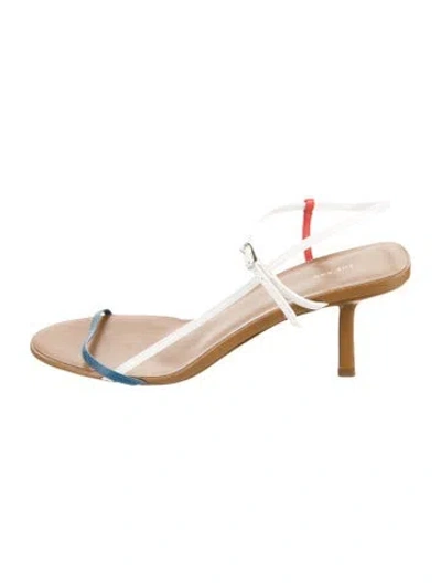 Pre-owned The Row Leather Sandals In White