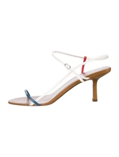 Pre-owned The Row Leather Sandals In White