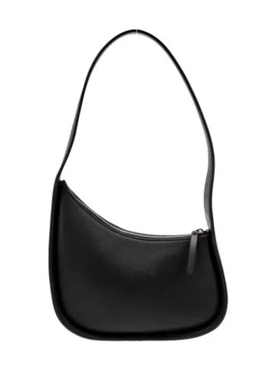 Pre-owned The Row Leather Shoulder Bag In Black