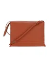 The Row Leather Shoulder Bag In Brown