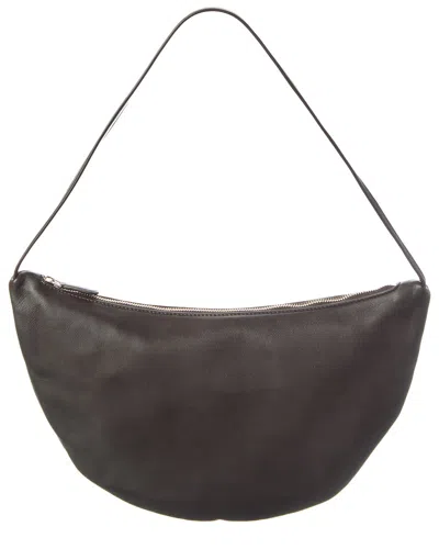 The Row Leather Shoulder Bag In Brown