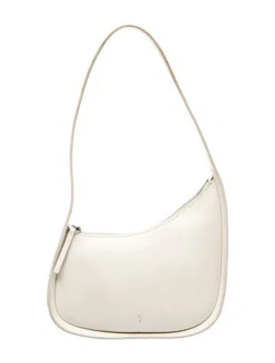 Pre-owned The Row Leather Shoulder Bag In Neutral