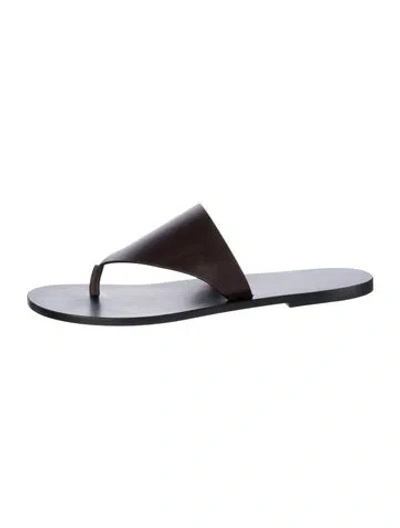 Pre-owned The Row Leather Slides In Multi