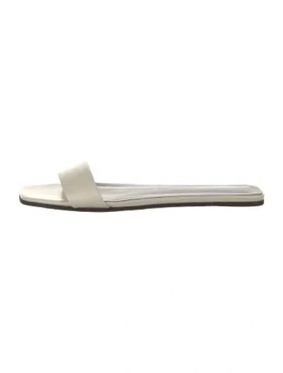 Pre-owned The Row Leather Slides In Neutrals