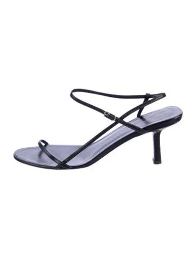 Pre-owned The Row Leather Slingback Sandals In Blue