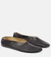 The Row Leather Slip-on Shoes