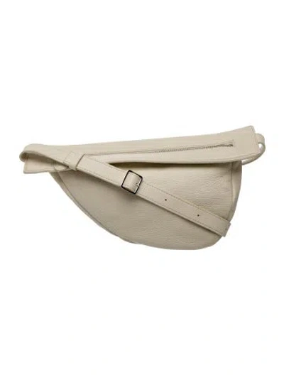 Pre-owned The Row Leather Slouchy Banana In Neutral