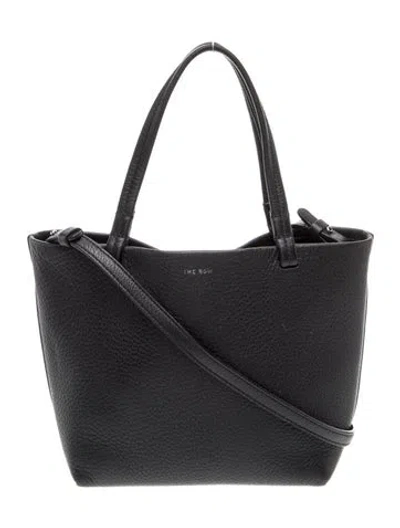 Pre-owned The Row Leather Small Park Tote Bag In Black