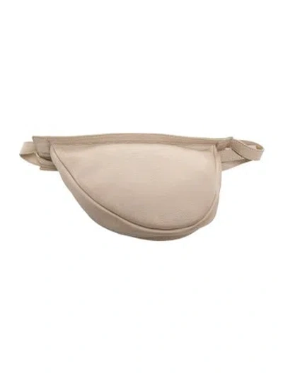 Pre-owned The Row Leather Small Slouchy Banana In Neutral