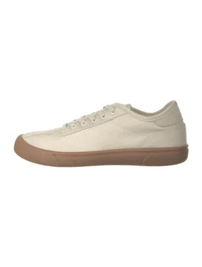 Pre-owned The Row Leather Sneakers In Neutrals