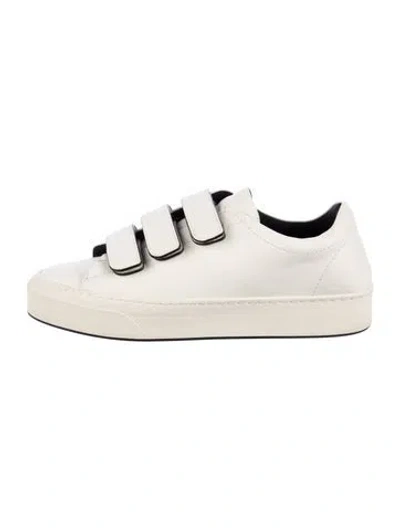 Pre-owned The Row Leather Sneakers In White