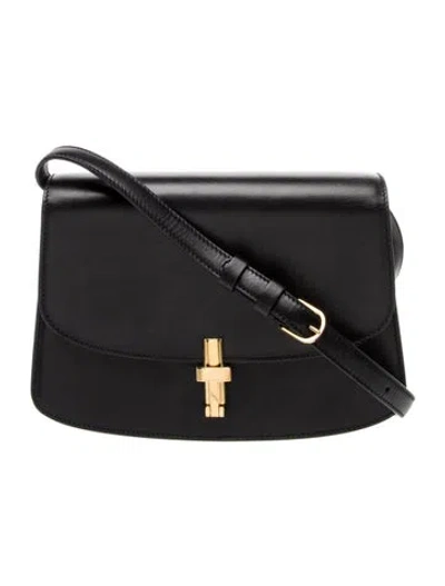 Pre-owned The Row Leather Sofia 8.75 In Black