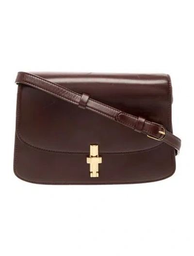 Pre-owned The Row Leather Sofia 8.75 In Brown