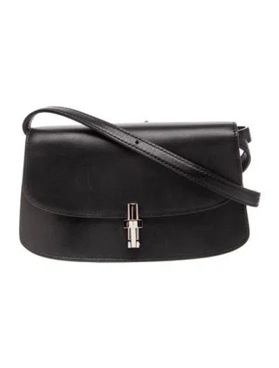Pre-owned The Row Leather Sofia E/w In Black