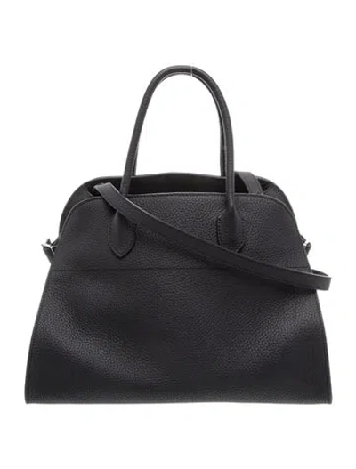 Pre-owned The Row Leather Soft Margaux 12 In Blue