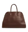 THE ROW LEATHER SOFT MARGAUX 17 TOP-HANDLE BAG