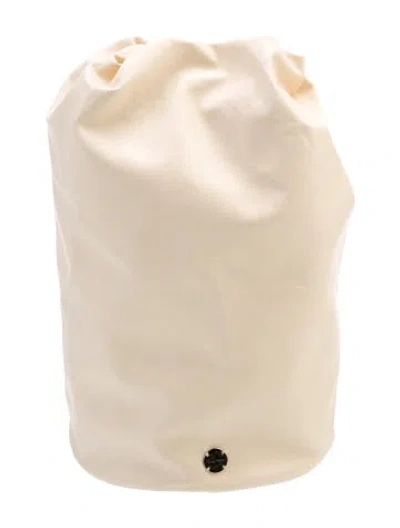 Pre-owned The Row Leather Sporty Pouch W/ Tags In Neutral