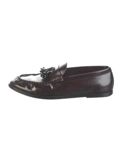 Pre-owned The Row Leather Tassel Accents In Brown