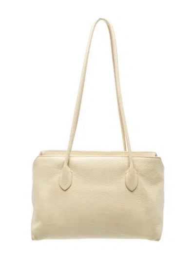 Pre-owned The Row Leather Terrasse In Neutral