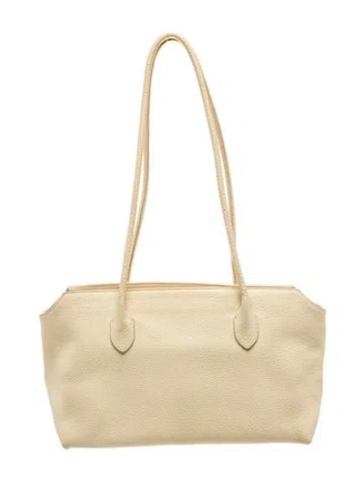 Pre-owned The Row Leather Terrasse In White