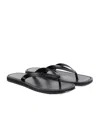 The Row Leather Thong Sandals In Black