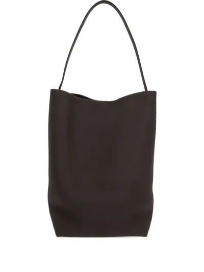 The Row Leather Top-handle Shoulder Bag In Brown