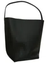The Row Leather Tote Bag N/s Park Large In Black