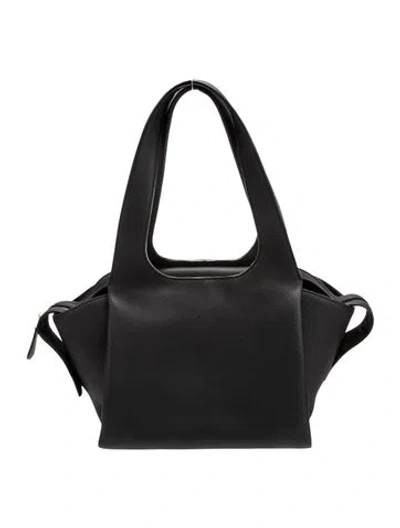 Pre-owned The Row Leather Tr1 In Black