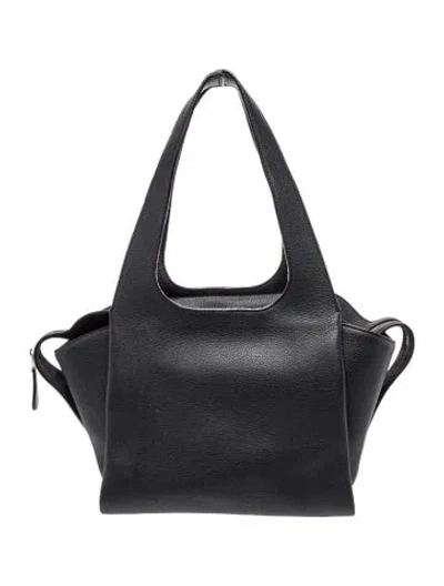 Pre-owned The Row Leather Tr1 In Black