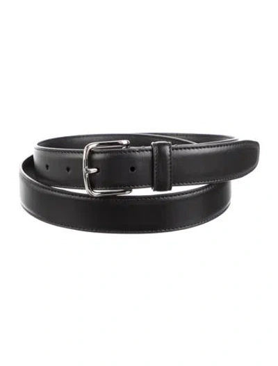 Pre-owned The Row Leather Waist Belt In Black