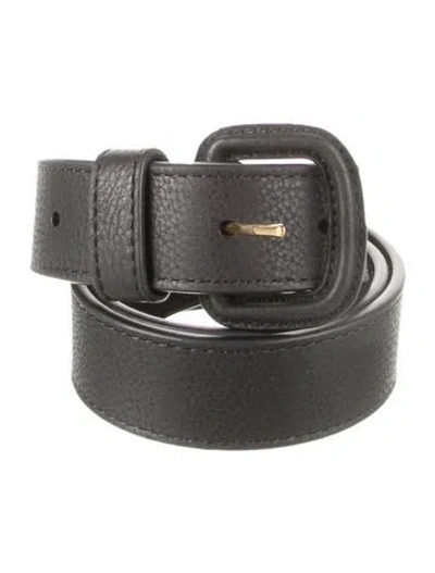 Pre-owned The Row Leather Waist Belt In Black